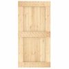 Puerta Corredera Con Herrajes Madera Maciza De Pino 100x210 Cm Vidaxl