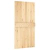 Puerta Corredera Con Herrajes Madera Maciza De Pino 100x210 Cm Vidaxl