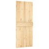 Puerta Corredera Con Herrajes Madera Maciza De Pino 85x210 Cm Vidaxl