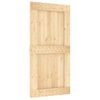 Puerta Corredera Con Herrajes Madera Maciza De Pino 100x210 Cm Vidaxl