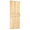 Puerta Corredera Con Herrajes Madera Maciza De Pino 85x210 Cm Vidaxl