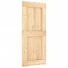 Puerta Corredera Con Herrajes Madera Maciza De Pino 90x210 Cm Vidaxl