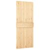 Puerta Corredera Con Herrajes Madera Maciza De Pino 80x210 Cm Vidaxl