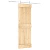 Puerta Corredera Con Herrajes Madera Maciza De Pino 70x210 Cm Vidaxl