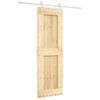 Puerta Corredera Con Herrajes Madera Maciza De Pino 70x210 Cm Vidaxl