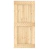 Puerta Corredera Con Herrajes Madera Maciza De Pino 95x210 Cm Vidaxl