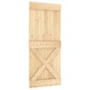 Puerta Corredera Con Herrajes Madera Maciza De Pino 90x210 Cm Vidaxl