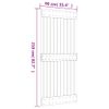 Puerta Corredera Con Herrajes Madera Maciza De Pino 90x210 Cm Vidaxl