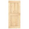 Puerta Corredera Con Herrajes Madera Maciza De Pino 90x210 Cm Vidaxl