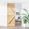 Puerta Corredera Con Herrajes Madera Maciza De Pino 70x210 Cm Vidaxl