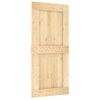 Puerta Corredera Con Herrajes Madera Maciza De Pino 95x210 Cm Vidaxl