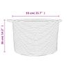 Cesta Para Ropa Sucia Algodón Marrón Y Blanco Ø55x36 Cm Vidaxl