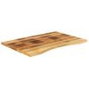 Tablero De Escritorio Con Curva Madera Mango Rugosa 90x60x2,5cm Vidaxl