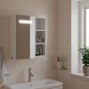 Mueble De Baño Con Espejo Y Luz Led Blanco 45x13x52 Cm Vidaxl