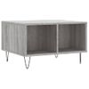 Mesa De Centro Madera Contrachapada Gris Sonoma 60x50x36,5 Cm Vidaxl