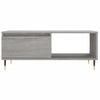 Mesa De Centro Madera Contrachapada Gris Sonoma 90x50x36,5 Cm Vidaxl