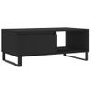 Mesa De Centro Madera Contrachapada Negro 90x50x36,5 Cm Vidaxl