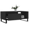 Mesa De Centro Madera Contrachapada Negro 90x50x36,5 Cm Vidaxl