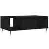 Mesa De Centro Madera Contrachapada Negro 90x50x36,5 Cm Vidaxl