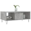 Mesa De Centro Madera Contrachapada Gris Hormigón 90x50x36,5 Cm Vidaxl