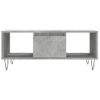 Mesa De Centro Madera Contrachapada Gris Hormigón 90x50x36,5 Cm Vidaxl