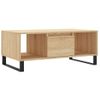 Mesa De Centro Madera Contrachapada Roble Sonoma 90x50x36,5 Cm Vidaxl