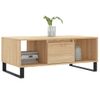 Mesa De Centro Madera Contrachapada Roble Sonoma 90x50x36,5 Cm Vidaxl