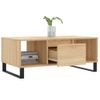 Mesa De Centro Madera Contrachapada Roble Sonoma 90x50x36,5 Cm Vidaxl