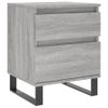 Mesita De Noche 2 Uds Madera Ingeniería Gris Sonoma 40x35x50 Cm Vidaxl