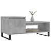 Mesa De Centro Madera Contrachapada Gris Hormigón 100x50x45 Cm Vidaxl