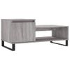 Mesa De Centro Madera Contrachapada Gris Sonoma 100x50x45 Cm Vidaxl