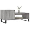 Mesa De Centro Madera Contrachapada Gris Sonoma 100x50x45 Cm Vidaxl