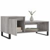 Mesa De Centro Madera Contrachapada Gris Sonoma 100x50x45 Cm Vidaxl