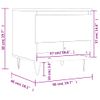 Mesas De Centro 2 Uds Madera De Ingeniería Blanco 50x46x50 Cm Vidaxl