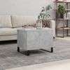 Mesa De Centro Madera Contrachapada Gris Hormigón 60x44,5x45 Cm Vidaxl