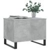 Mesa De Centro Madera Contrachapada Gris Hormigón 60x44,5x45 Cm Vidaxl