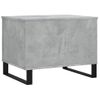 Mesa De Centro Madera Contrachapada Gris Hormigón 60x44,5x45 Cm Vidaxl