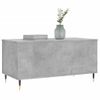 Mesa De Centro Madera Contrachapada Gris Hormigón 90x44,5x45 Cm Vidaxl