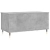 Mesa De Centro Madera Contrachapada Gris Hormigón 90x44,5x45 Cm Vidaxl