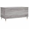 Mesa De Centro Madera Contrachapada Gris Sonoma 90x44,5x45 Cm Vidaxl