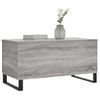 Mesa De Centro Madera Contrachapada Gris Sonoma 90x44,5x45 Cm Vidaxl