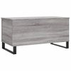 Mesa De Centro Madera Contrachapada Gris Sonoma 90x44,5x45 Cm Vidaxl