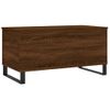 Mesa De Centro Madera Contrachapada Roble Marrón 90x44,5x45 Cm Vidaxl