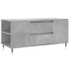 Mesa De Centro Madera Ingeniería Gris Hormigón 102x44,5x50 Cm Vidaxl