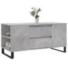 Mesa De Centro Madera Ingeniería Gris Hormigón 102x44,5x50 Cm Vidaxl