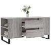 Mesa De Centro Madera De Ingeniería Gris Sonoma 102x44,5x50 Cm Vidaxl