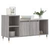 Mueble De Tv Madera Contrachapada Gris Sonoma 100x35x55 Cm Vidaxl