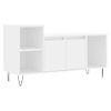 Mueble Para Tv Madera Contrachapada Blanco 100x35x55 Cm Vidaxl