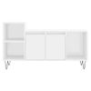 Mueble Para Tv Madera Contrachapada Blanco 100x35x55 Cm Vidaxl