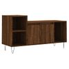 Mueble Para Tv Madera Contrachapada Marrón Roble 100x35x55 Cm Vidaxl